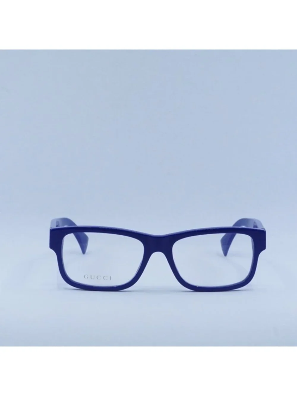 Gucci GG1141O 002 Eyeglasses Blue 56mm Rectangle Frame